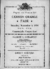 1934 Cannon Grange Fair Cover