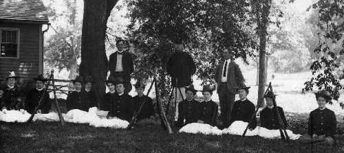Cannon Grange Drill Team, Cannon Hall July 9, 1903.