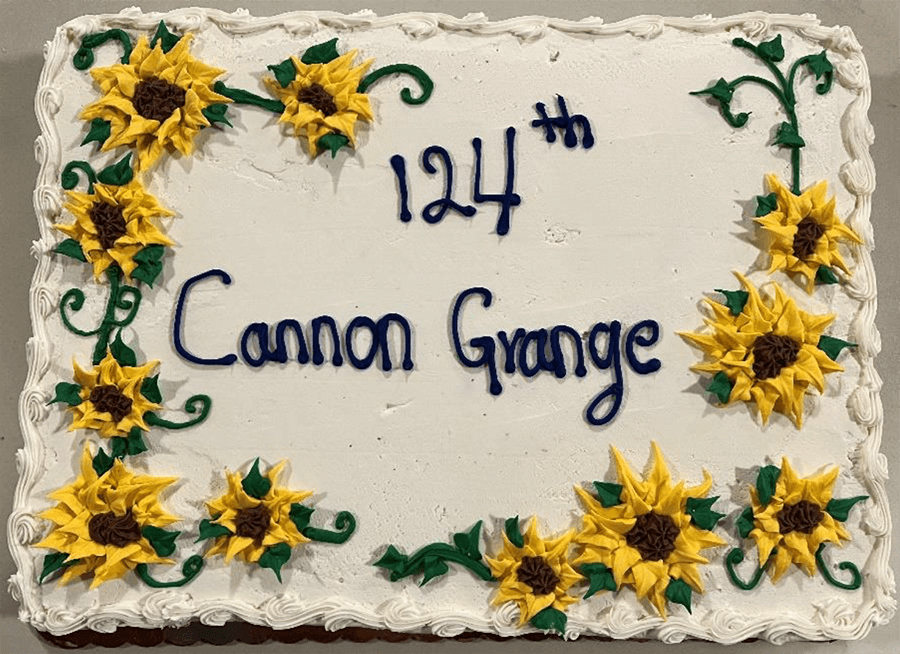 Cannon Grange 124th Birthday Cake