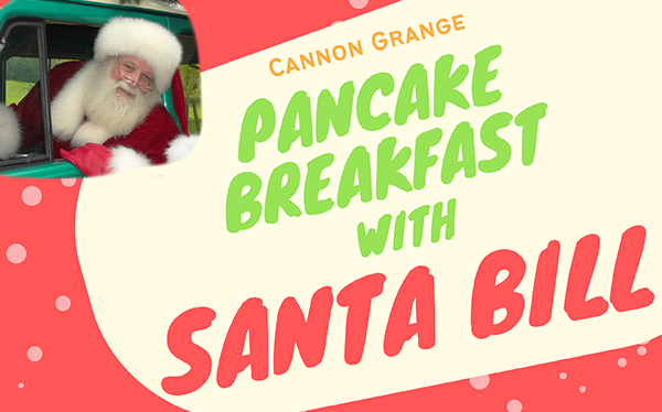 Pancake breakfast with Santa Bill
