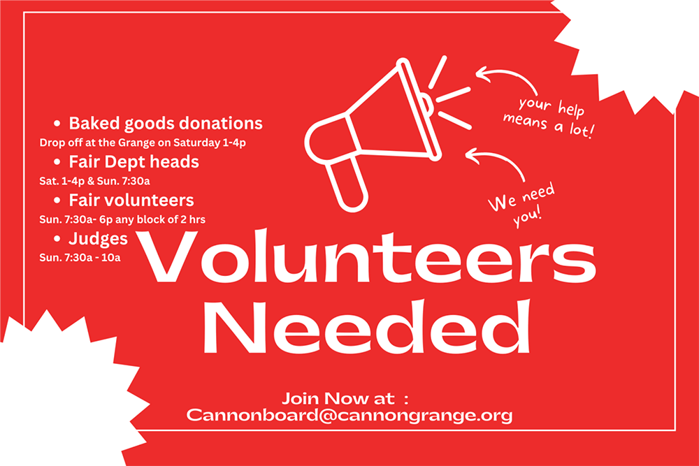 volunteers needed